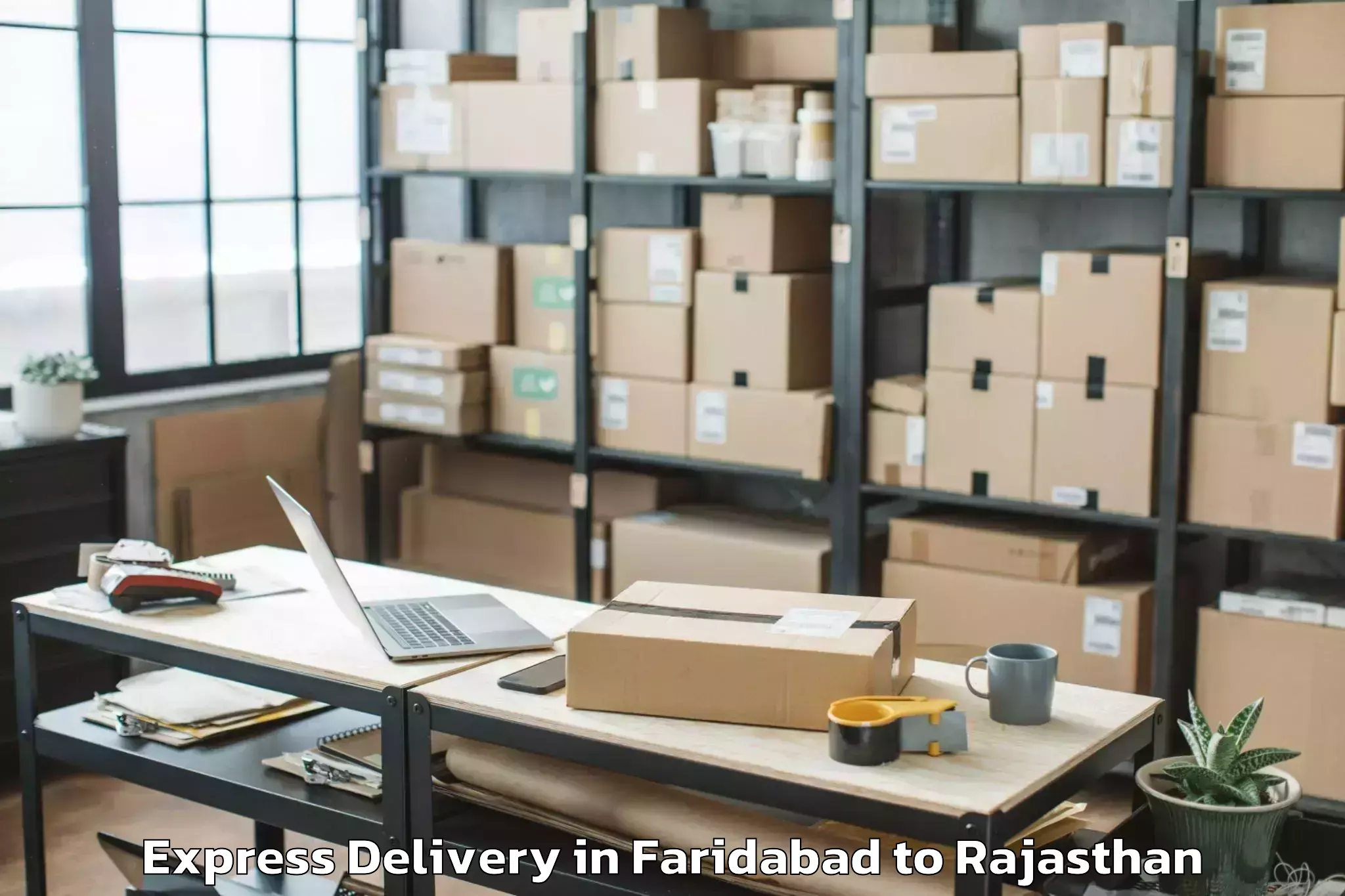 Leading Faridabad to Rajakhera Express Delivery Provider